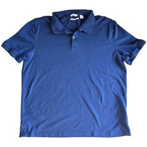 CK Men's Short Sleeve Blue Polo Shirt Size XL outdoor Preppy Golf